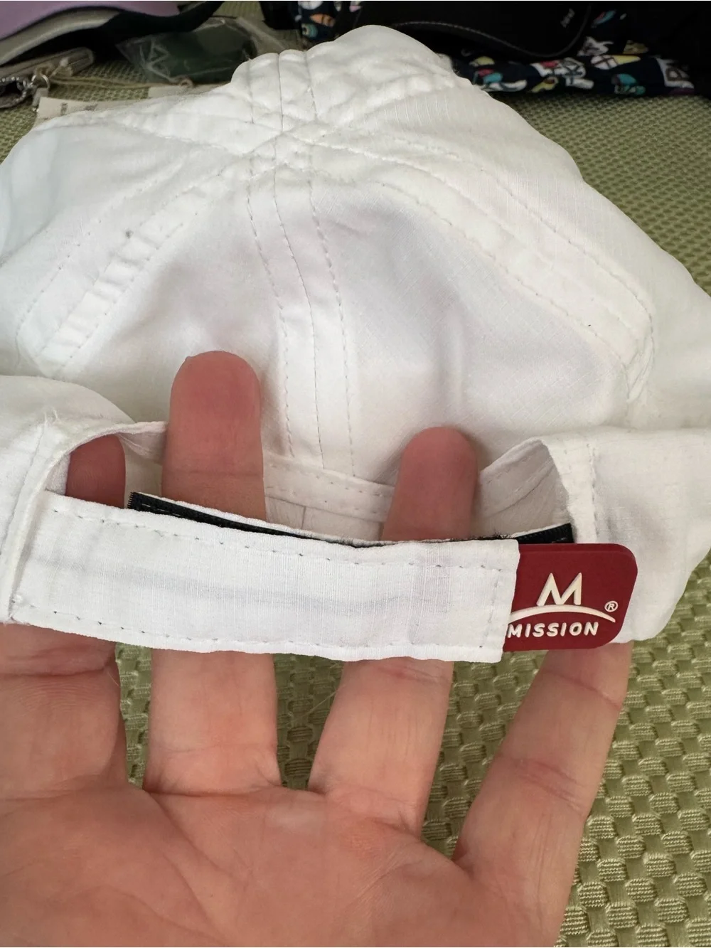 Mission White OS Enduracool Performance Adjustable Running Cap NWOT
